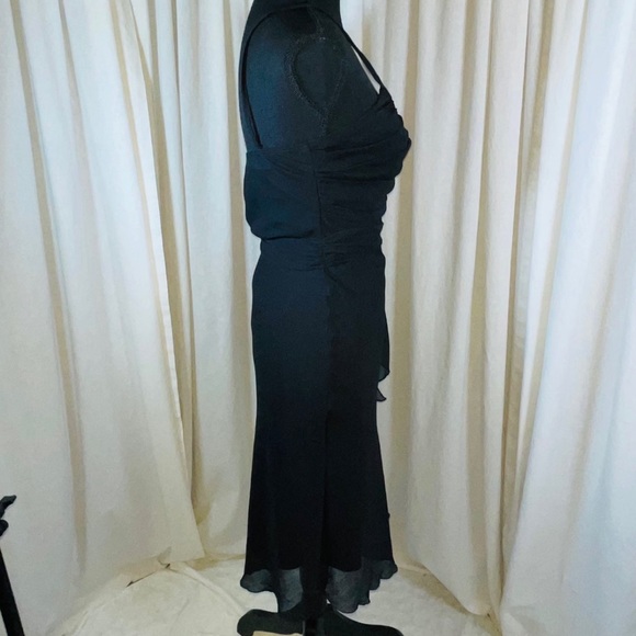 BEAUTIFUL Twenty-One Pleated Chiffon Spaghetti Strap Dress - Picture 6 of 11